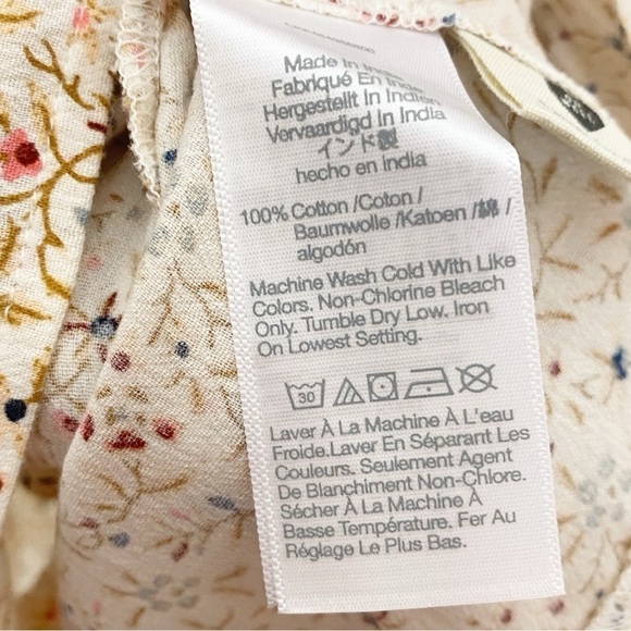 Madewell Crinkle Tie-Strap Ruffle-Hem Cover-Up Dress in Florentine Floral NF583 - Picture 7 of 8